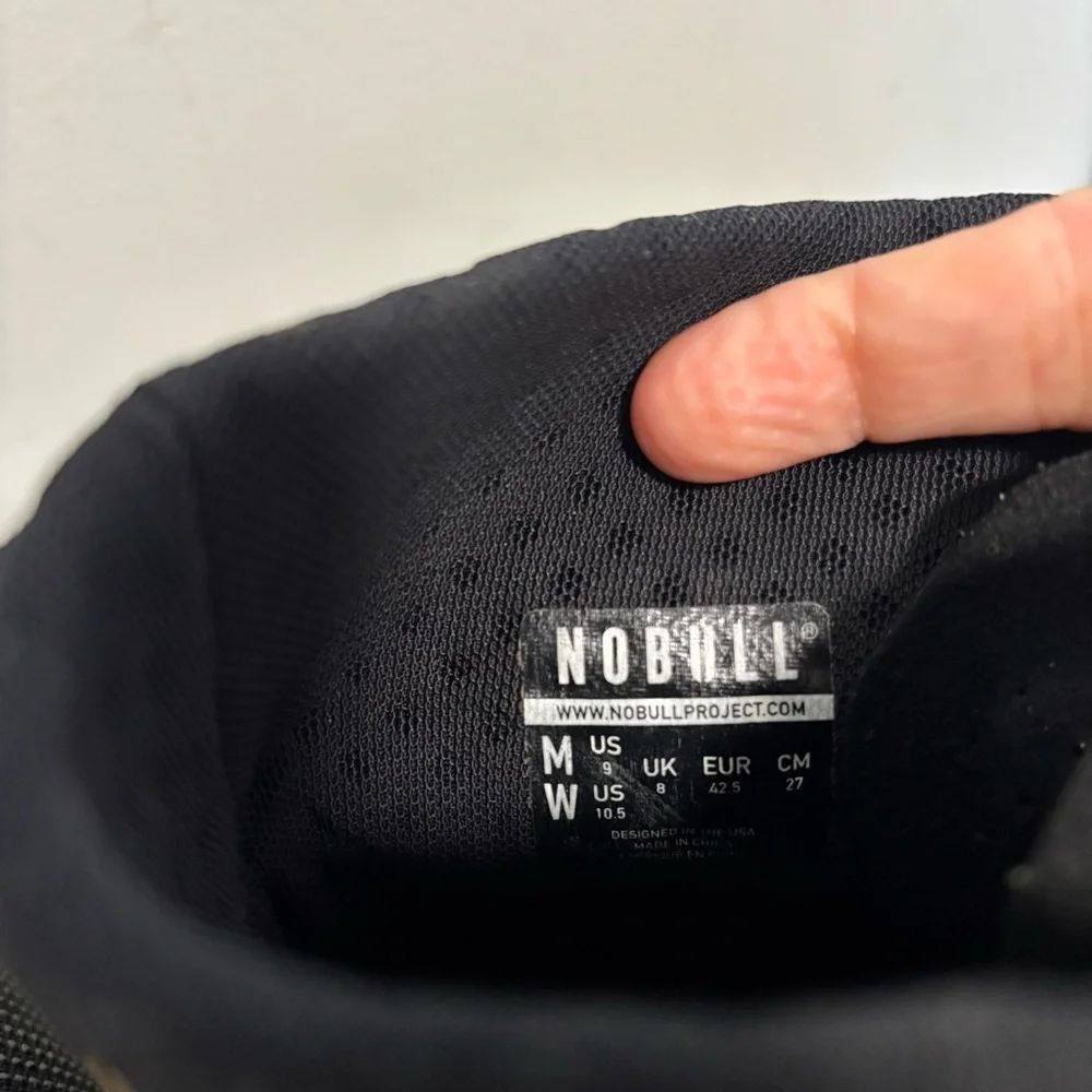 NOBULL Black High-Top Sneakers with Gum Outsole - Picture 8 of 10